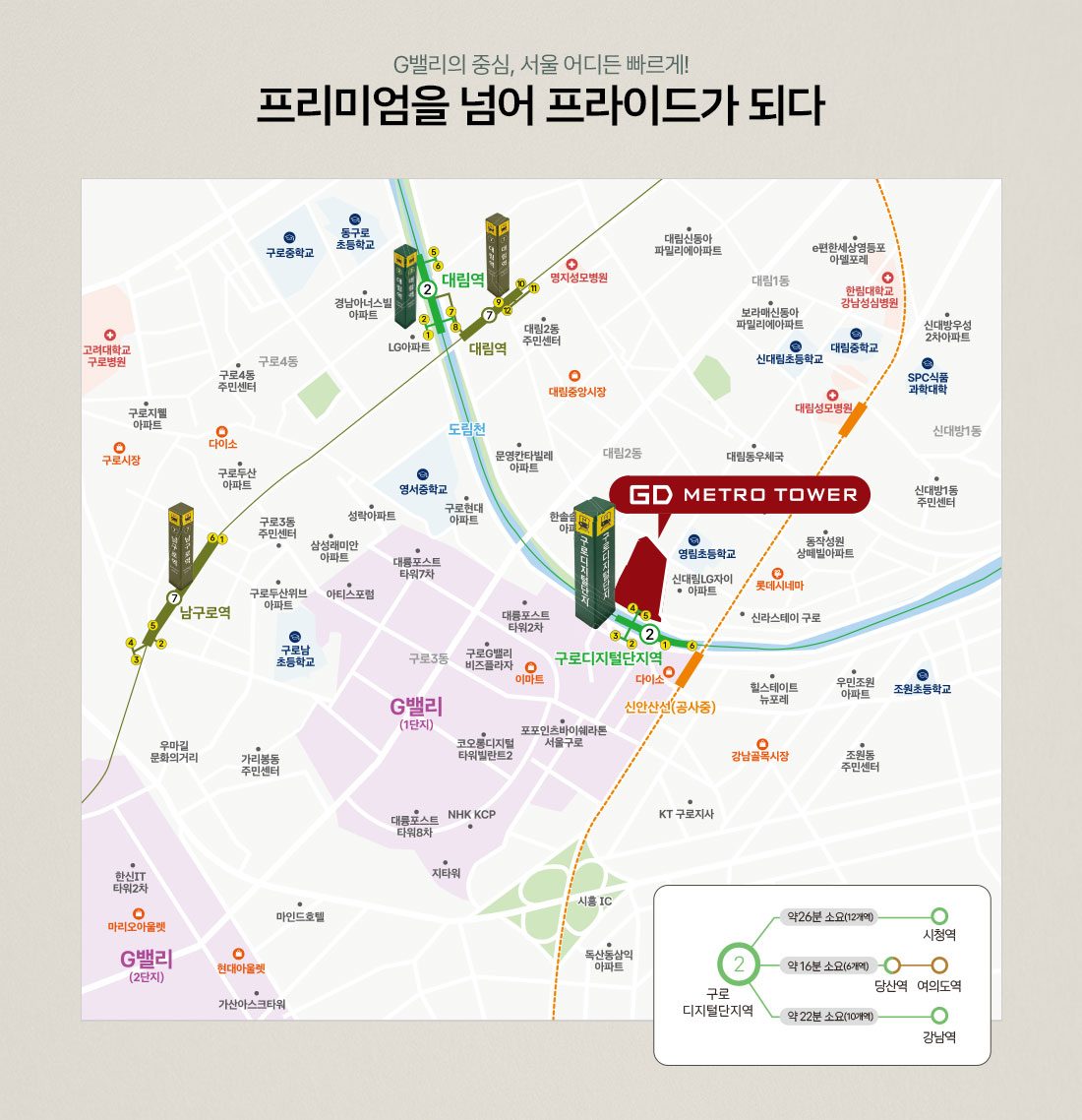 GD메트로타워 영등포구 입지 환경