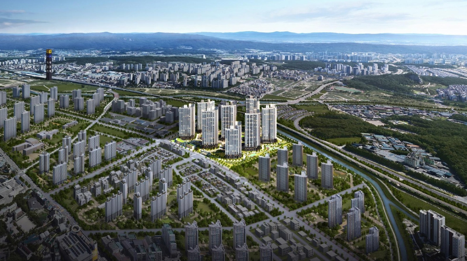 회천중앙역 파라곤 845세대 파라곤 단지